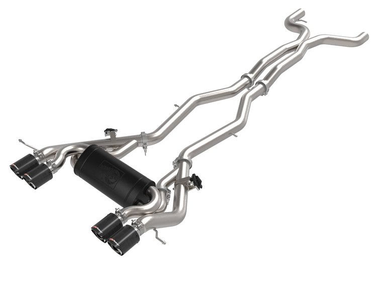 49-36351-C MACH Force-Xp 3 IN to 2-1/2 IN Stainless Steel Cat-Back Exhaust System Carbon BMW M3/M4 (G80/82) 21-25 L6-3.0L S58