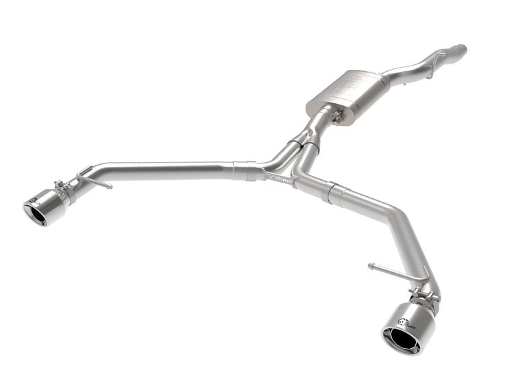 49-36437-P MACH Force-Xp 3 to 2-1/2 IN Stainless Steel Axle-Back Exhaust w/Polished Tip Audi Allroad 13-16 L4-2.0L (t)