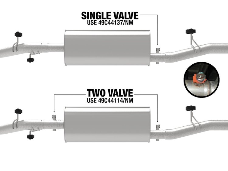 49C44137NM Apollo GT Series 409 Stainless Steel Muffler Delete Pipe GM Silverado/Sierra 1500 20-25 V8-6.2L