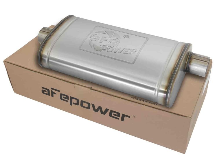 49M00016 MACH Force-Xp 409 Stainless Steel Muffler 3 IN ID Center/Offset x 11 IN W x 5 IN H x 22 IN L - Oval Body