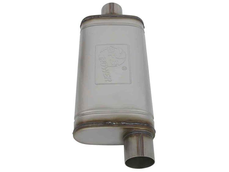 49M00020 MACH Force-Xp 409 Stainless Steel Muffler 3 IN ID Center/Offset x 9 IN W x 4 IN H x 18 IN L- Oval Body
