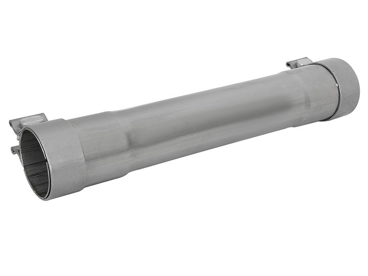 49M10007 MACH Force-Xp 304 Stainless Steel Resonator Delete Pipe 3 IN Inlet/Outlet x 3 IN Dia. x 16 IN Overall Length w/ Clamps