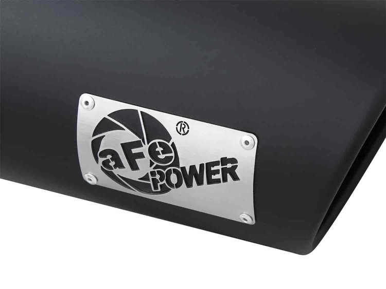 49T40601-B15 MACH Force-Xp 409 Stainless Steel Clamp-on Exhaust Tip Black 4 IN Inlet x 6 IN Outlet x 15 IN L
