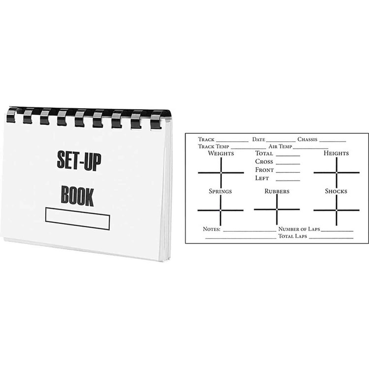 Circle Track Set Up Book 50 Carbon Backed Pages