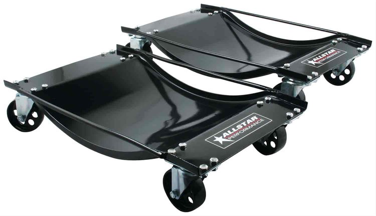 Steel Wheel Dollies With Standard Casters For Cars up to 4,000 lbs.