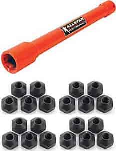 Allstar Pit Socket & Lug Nut Kit Includes Allstar 1" Pit Socket
