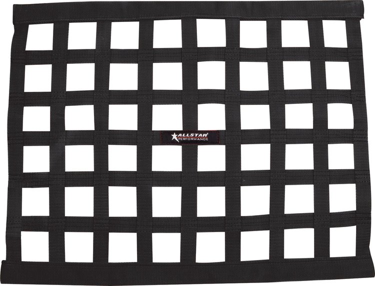 ALL10284 Window Net Ribbon Style 18 x 24 Black Non-SFI