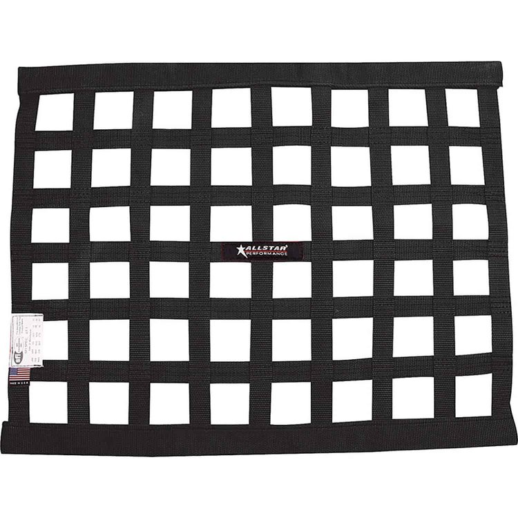 Rectangular Ribbon Window Net Black