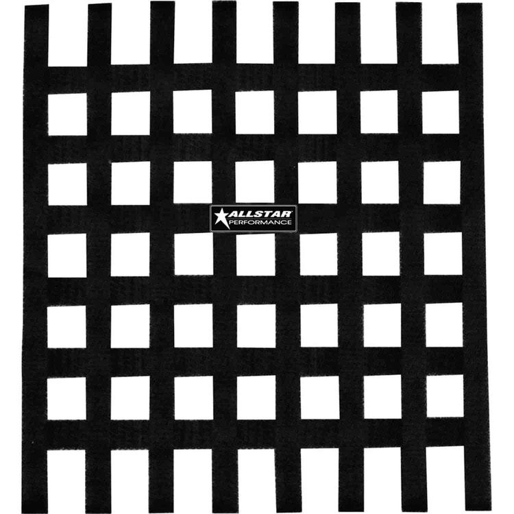 Square Loop-Style Window Net Black