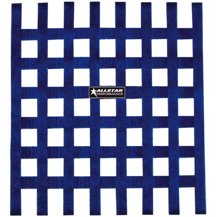 Square Loop-Style Window Net Blue