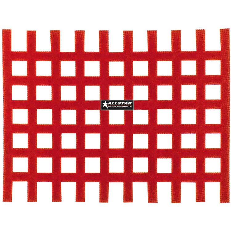 Rectangular Loop-Style Window Net Red
