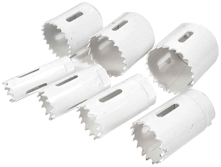 7 Piece Hole Saw Kit Includes: 3/4" to 1-3/4"