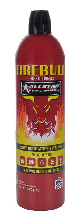 Fire Extinguisher [3 in, 3 in Dia x 12 in Tall, Red, 12 in, 23.8 Ounce, Steel]
