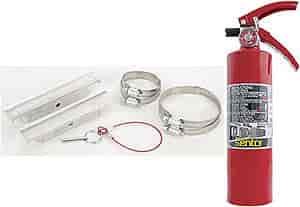 Fire Extinguisher with Mounting Bracket Includes: 2-1/2 lb Fire Extiguisher