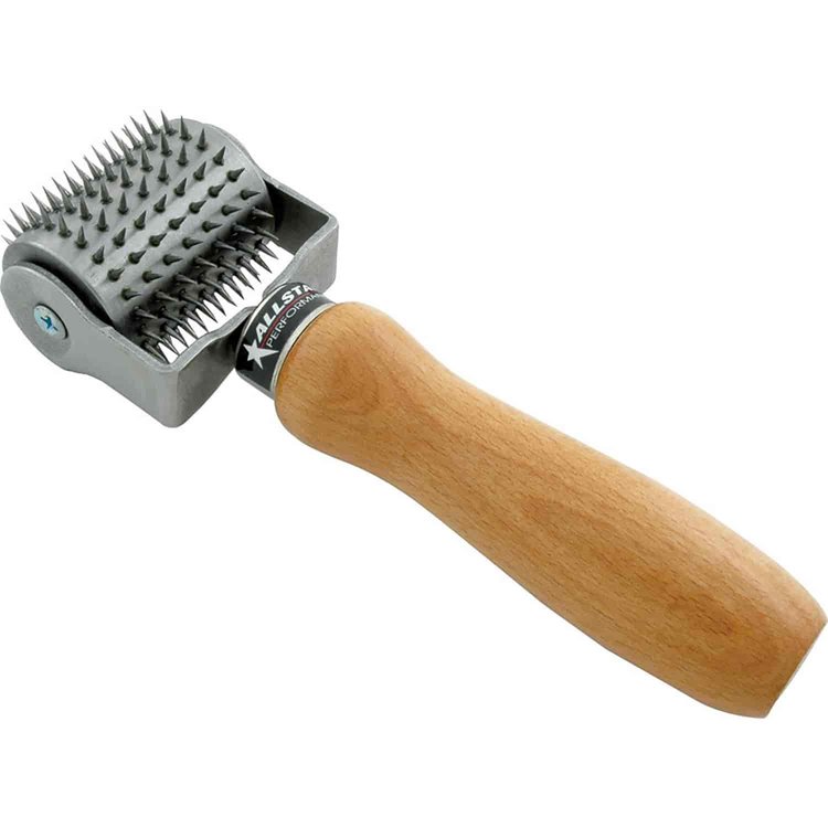 Tire Tool Perforator with Handle Series of 1/4" Tall, Straight Pin Rows