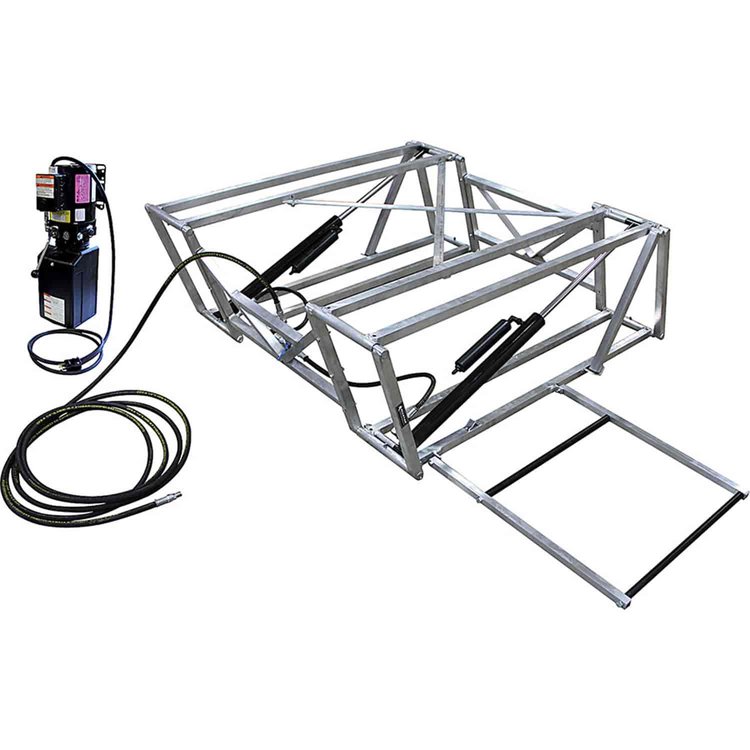 Aluminum Frame Race Car Lift Includes Pump