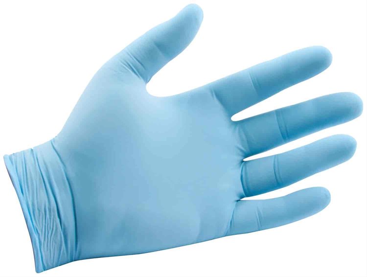 Blue Nitrile Gloves Medium