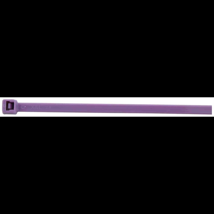 Purple Nylon Wire Ties Length: 7-1/4"