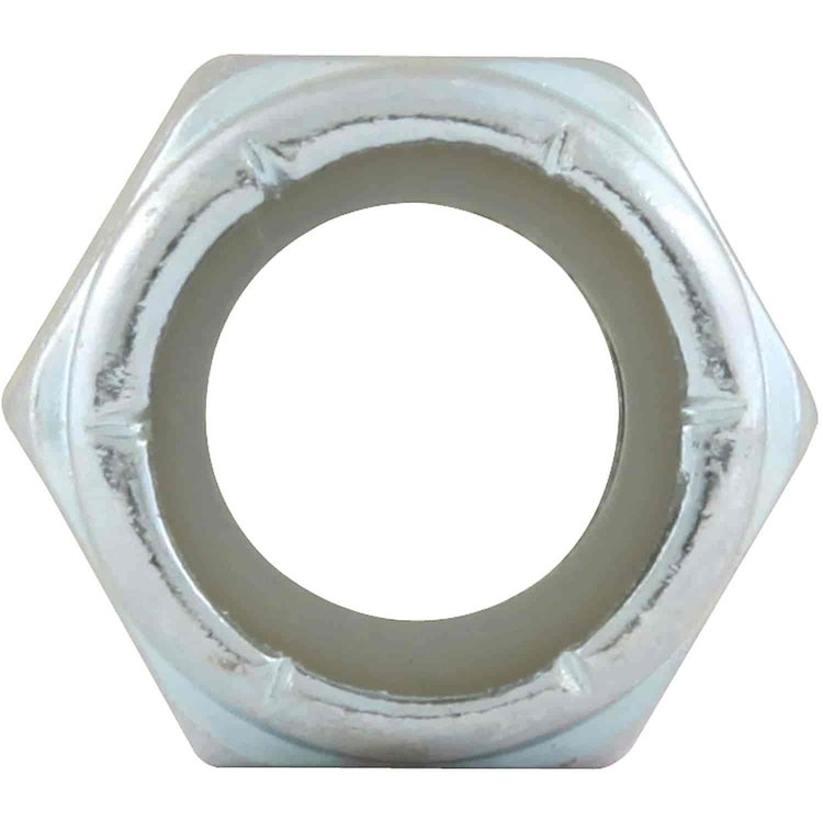 Coarse Thread Hex Nuts With Nylon Inserts 7/16"-14