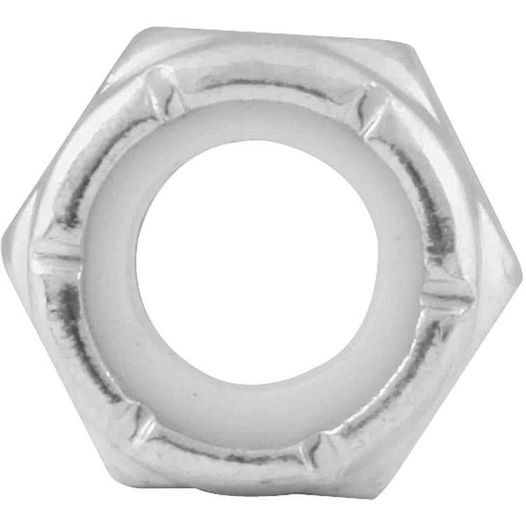 Coarse Thread Hex Nuts Thin With Nylon Inserts 5/16"-18