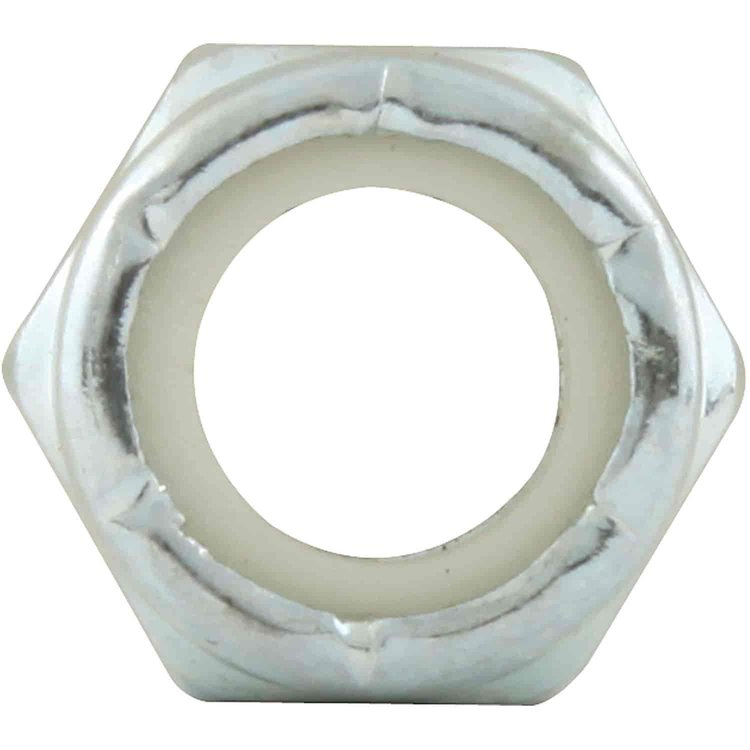 Coarse Thread Hex Nuts Thin With Nylon Inserts 3/8"-16