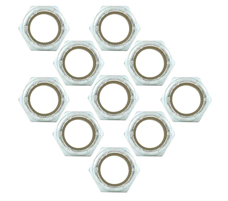 Fine Thread Hex Nuts With Nylon Inserts 3/4"-16