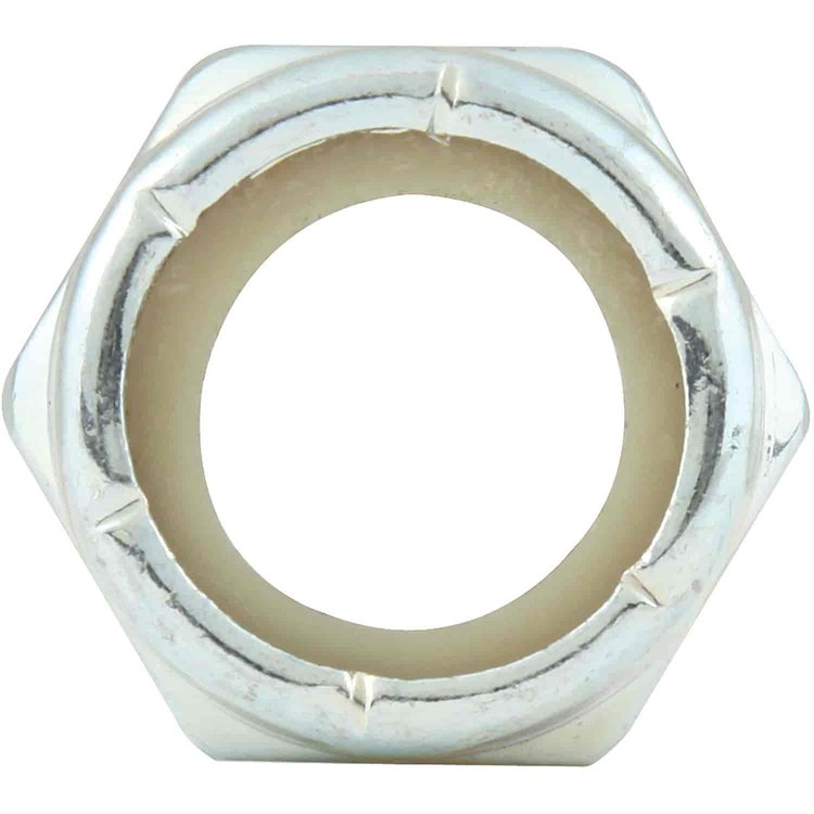 Fine Thread Hex Nuts Thin With Nylon Inserts 3/4"-16