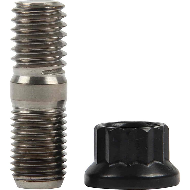 Sprint Car Titanium Header Stud Kit (Qty. 14) 3/8"-24 Studs/Steel Nuts