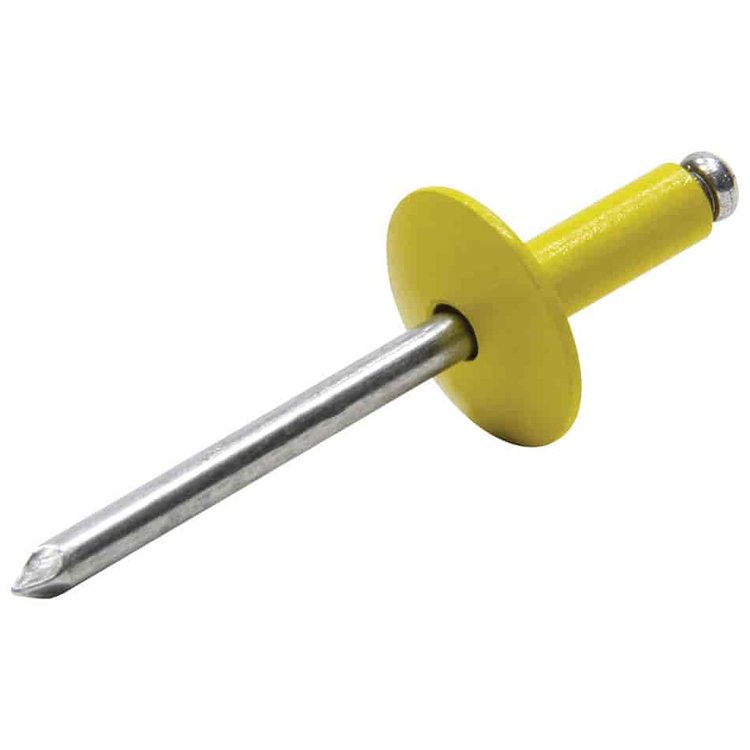 3/16 in. Large Head Rivets Grip Range: 5/8 in. - 3/4 in.