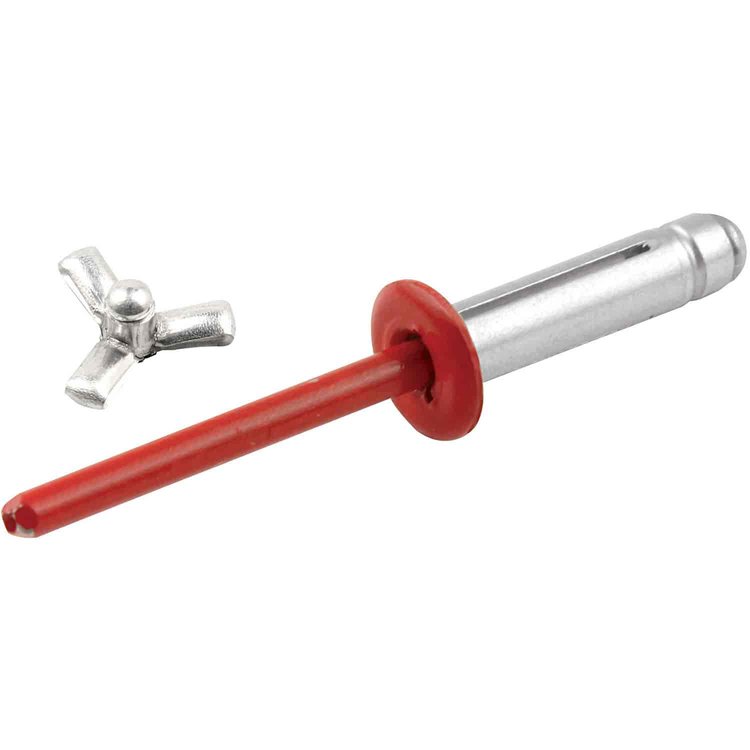 3/16" Tri-Fold Rivets Grip Range: 3/8"
