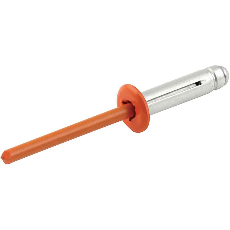 3/16" Tri-Fold Rivets Grip Range: 3/8"