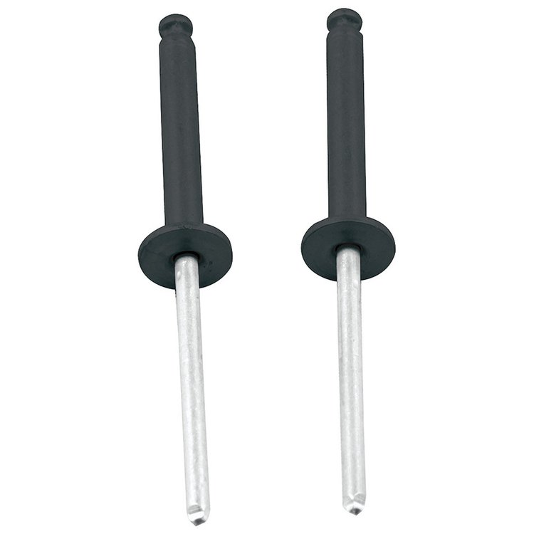 ALL18099 1/8 in. Alum Rivet Black 100 Pack Flange Type