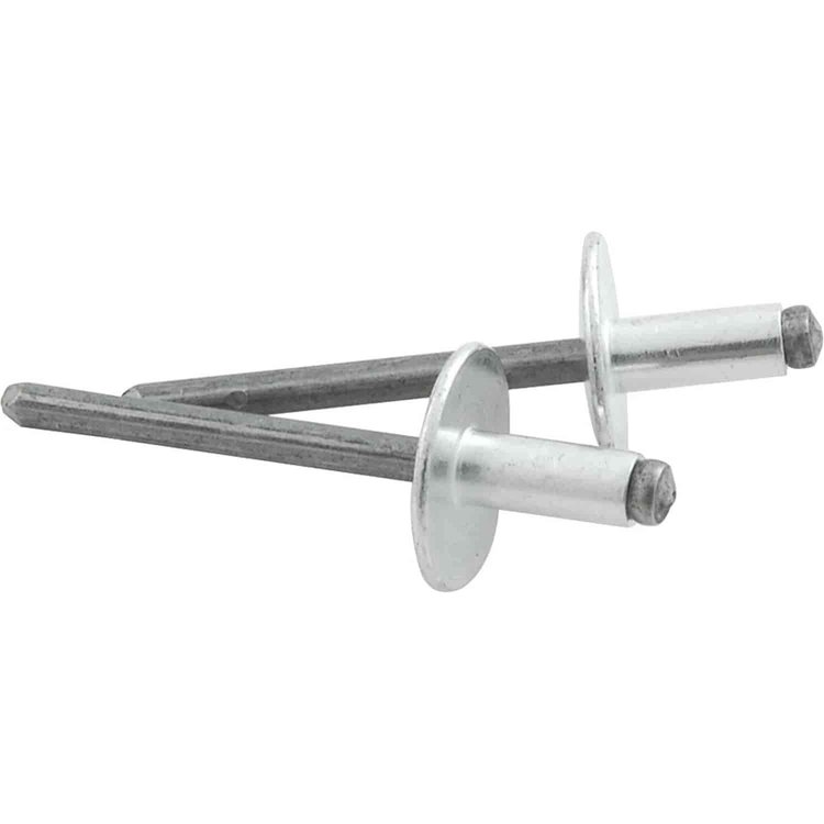 3/16" Large Head Rivets Grip Range: 1/8" - 1/4"