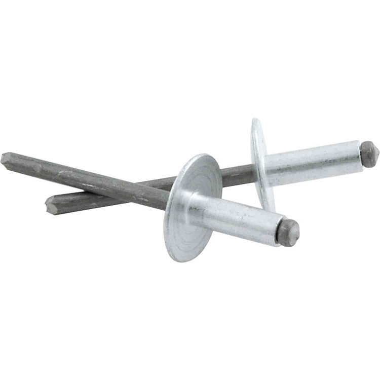 3/16" Large Head Rivets Grip Range: 1/4" - 3/8"