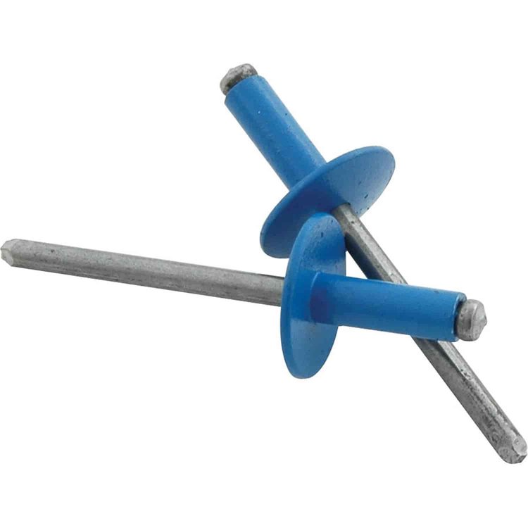 3/16" Large Head Rivets Grip Range: 1/4" - 3/8"