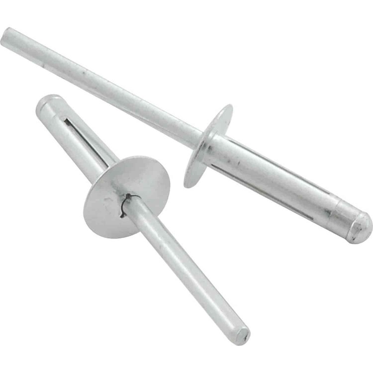 3/16" Tri-Fold Rivets Grip Range: 3/8"