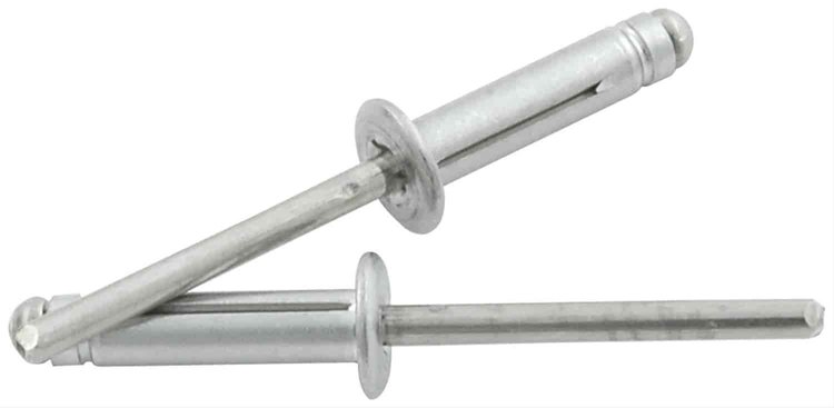 3/16" Tri-Fold Rivets Grip Range: 3/8"