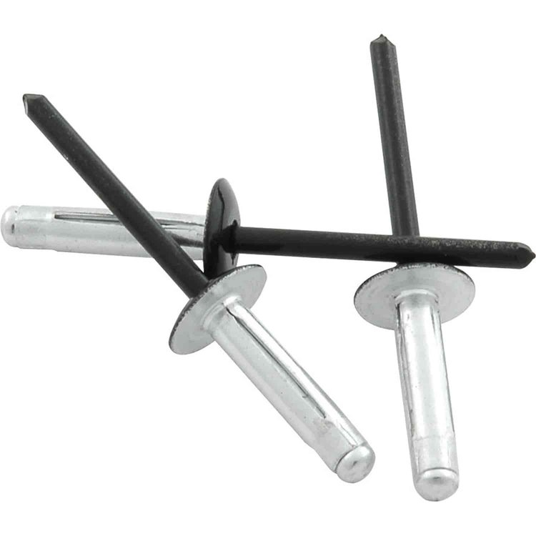 3/16" Tri-Fold Rivets Grip Range: 3/8"