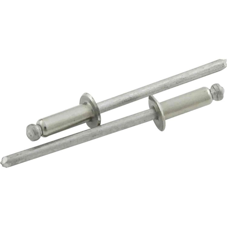 1/8" Small Head Rivets Grip Range: 1/8" - 1/4"