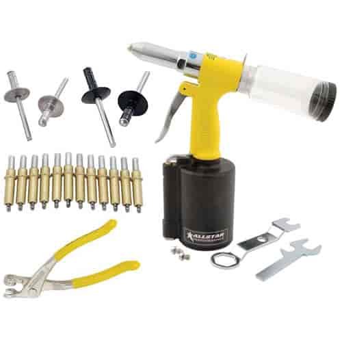 Air Rivet Gun Kit Includes: Air Rivet Gun