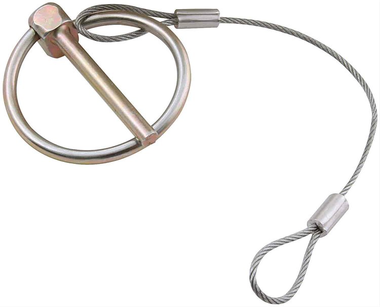 Flip-Over Clip with Lanyard 3/16" with 6" Lanyard