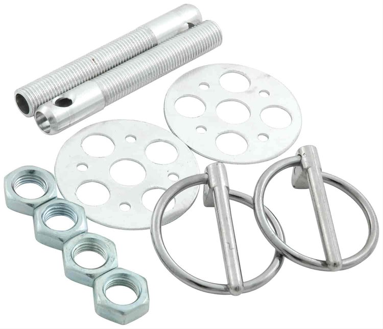 Lightweight Aluminum Hood Pin Kit 3/8" Diameter Pins