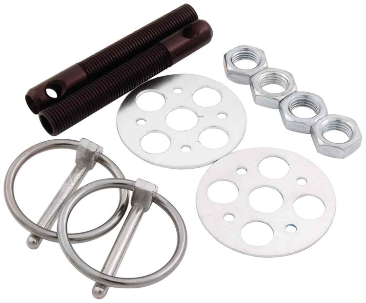Lightweight Aluminum Hood Pin Kit 3/8" Diameter Pins