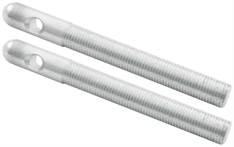 Replacement Aluminum Hood Pins 3-1/2" x 3/8" Diameter Pins Silver