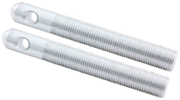 Replacement Aluminum Hood Pins 4" x 1/2" Diameter Pins Silver 2/pkg