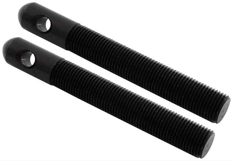 Replacement Aluminum Hood Pins 4" x 1/2" Diameter Pins Black 2/pkg