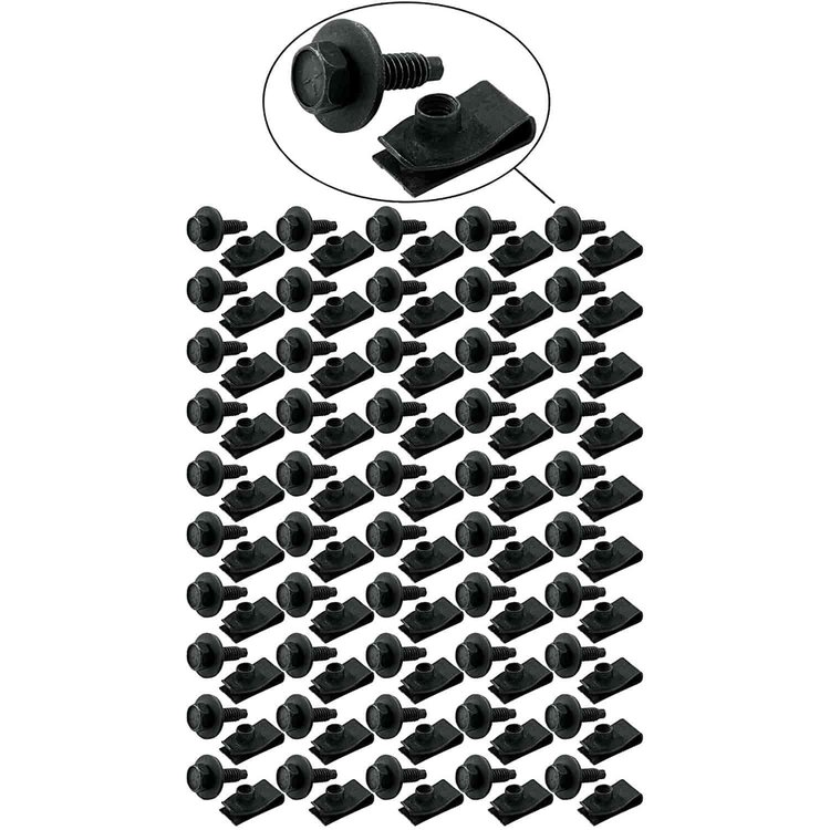 Body Bolt Kit With Clips 1-1/8" Under Head Length