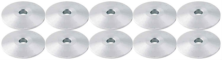Flat Aluminum Washers #10 x 1" OD