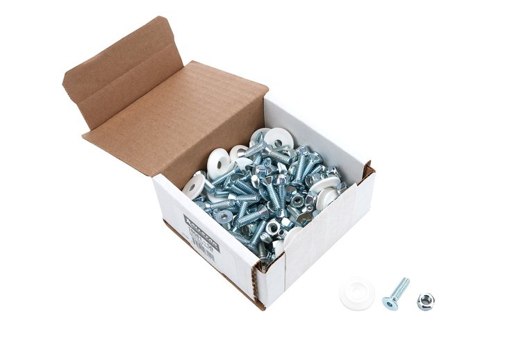 ALL18681-50 Countersunk Bolt Kit White 50 Pack