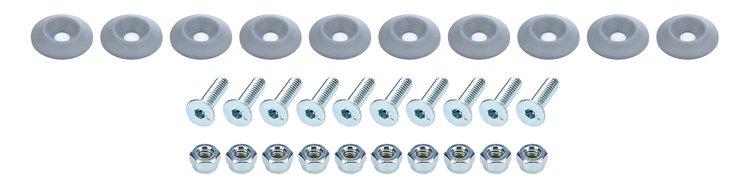 ALL18685 Countersunk Bolt Kit Silver 10 Pack